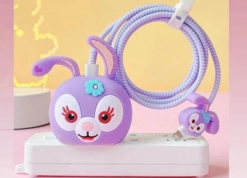 Cute 3D Cartoon Full Protection Charger & Cable Case Set - Image 1